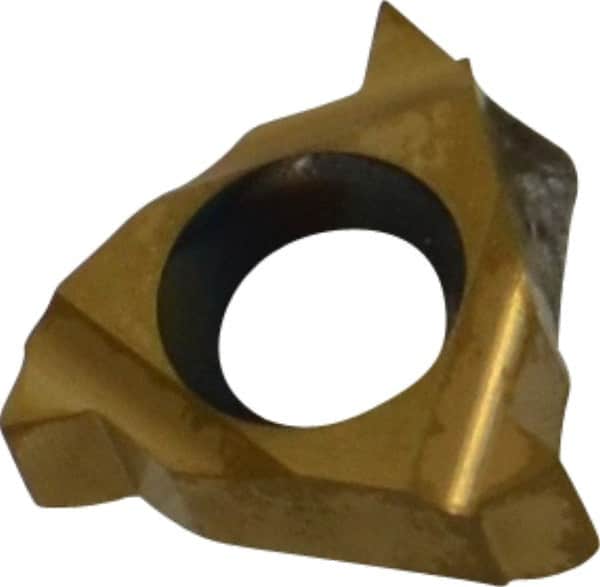 Carmex - 11IR Internal Right Hand 48-16 Partial Profile 60° Laydown Threading Insert - Grade BXC, TiN Coated Carbide - Americas Industrial Supply