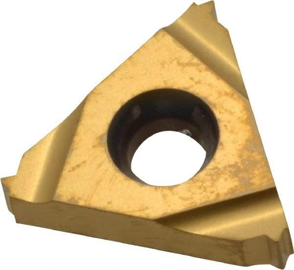 Carmex - 16ER External Right Hand 24 UN Laydown Threading Insert - Grade BXC, TiN Coated Carbide - Americas Industrial Supply