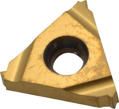 Carmex - 16ER External Right Hand 24 UN Laydown Threading Insert - Grade BXC, TiN Coated Carbide - Americas Industrial Supply