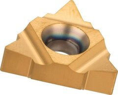 Carmex - 22UIR/L Internal Left & Right Hand 4 UN Laydown Threading Insert - Grade MXC, TiN Coated Carbide - Americas Industrial Supply