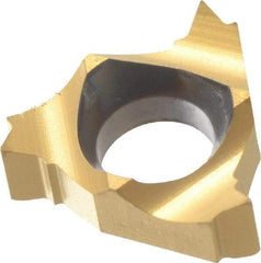 Carmex - 06IR Internal Right Hand 24 UN Laydown Threading Insert - Grade BXC, TiN Coated Carbide - Americas Industrial Supply