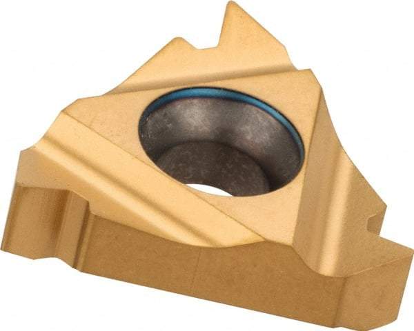 Carmex - 16IR Internal Right Hand ISO Laydown Threading Insert - Grade MXC, TiN Coated Carbide - Americas Industrial Supply