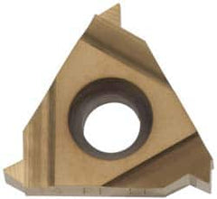 Hertel - 16ER External Right Hand 18 NPTF Laydown Threading Insert - Grade HG330TR, TiC/TiN Coated Carbide - Americas Industrial Supply