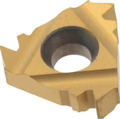 Carmex - 16ER External Right Hand 10 American Buttress Laydown Threading Insert - Grade P25C, TiN Coated Carbide - Americas Industrial Supply