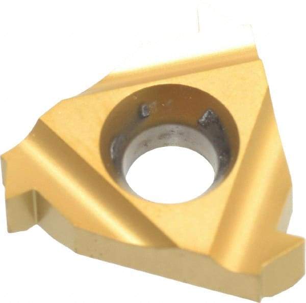 Carmex - 16IR Internal Right Hand 12 American Buttress Laydown Threading Insert - Grade P25C, TiN Coated Carbide - Americas Industrial Supply