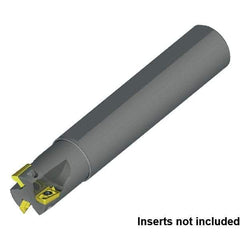 Kennametal - 1" Cut Diam, 1" Shank Diam, 8" OAL, Indexable Square Shoulder End Mill - Cylindrical Shank, 0° Lead Angle - Americas Industrial Supply