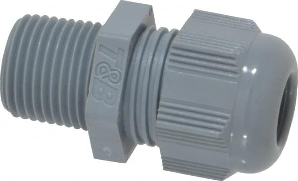 Thomas & Betts - 3/8" Trade, Nylon Threaded Straight Liquidtight Conduit Cable Gland - Noninsulated - Americas Industrial Supply