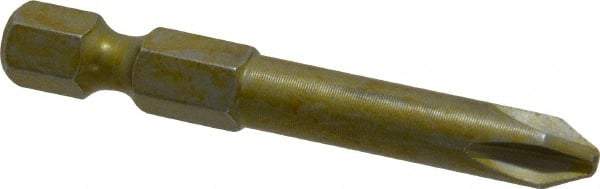 Wera - #2 Phillips Screwdriver Bit - 1/4" Hex Drive, 2" OAL - Americas Industrial Supply