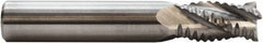 M.A. Ford - 9/16" Diam, 1-1/8" LOC, 4 Flute Solid Carbide Roughing Square End Mill - 3-1/2" OAL, 9/16" Shank Diam, Single End, Centercutting, 30° Helix - Americas Industrial Supply