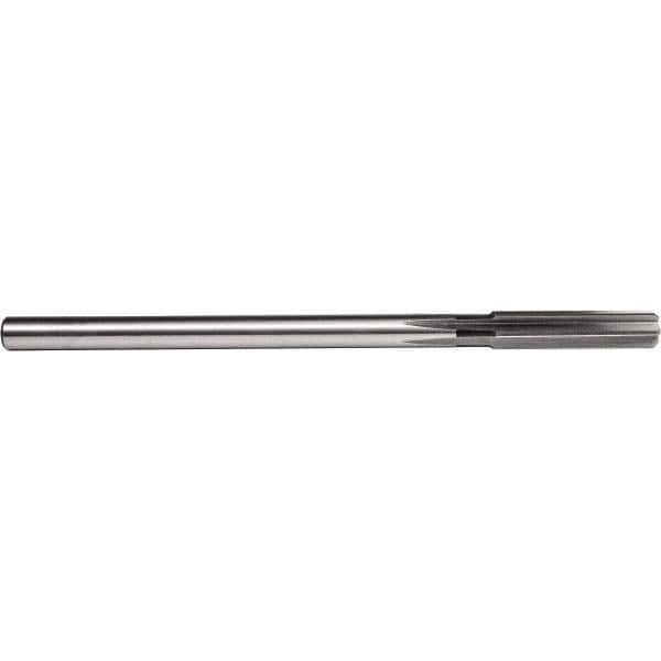 Chucking Reamer: 21/64″ Dia, 6″ OAL, 1-1/2″ Flute Length, Straight Shank, High Speed Steel 6 Flute, RH