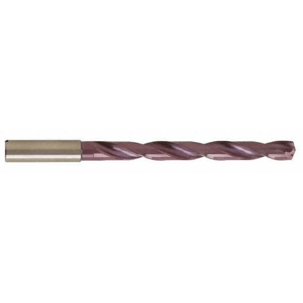 Guhring - 4.39928mm 140° Spiral Flute Solid Carbide Taper Length Drill Bit - Americas Industrial Supply