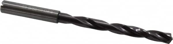 Guhring - 6.5mm, 140° Point, Solid Carbide Taper Length Drill Bit - TiAlN Finish, 66mm Flute Length, 106mm OAL, Series 5512 - Americas Industrial Supply