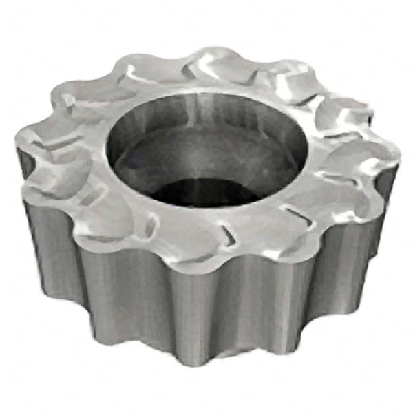 Iscar - RCMT2009 FW Grade IC908 Carbide Milling Insert - TiAlN Finish, 0.2362" Thick, 20mm Inscribed Circle - Americas Industrial Supply
