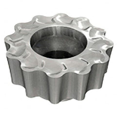 Iscar - RCMT1607 FW Grade IC808 Carbide Milling Insert - TiAlN/AlTiN/TiN Finish, 0.197" Thick, 16mm Inscribed Circle - Americas Industrial Supply