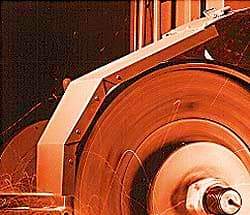 Made in USA - 2-1/2" Wide x 60" OAL, 36 Grit, Zirconia Alumina Abrasive Belt - Zirconia Alumina, Very Coarse, Coated, X Weighted Cloth Backing - Americas Industrial Supply