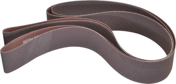 Norton - 2" Wide x 132" OAL, 80 Grit, Aluminum Oxide Abrasive Belt - Aluminum Oxide, Medium, Coated, X Weighted Cloth Backing, Series R228 - Americas Industrial Supply