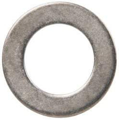 Made in USA - 0.03" Thick, 3/8" Inside x 5/8" OD, Round Shim - 5/16" Screw, Uncoated 316 Stainless Steel - Americas Industrial Supply