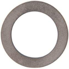 Made in USA - 0.016" Thick, 1/2" Inside x 3/4" OD, Round Shim - 7/16" Screw, Uncoated 316 Stainless Steel - Americas Industrial Supply