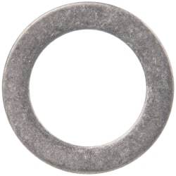 Made in USA - 0.03" Thick, 1/2" Inside x 3/4" OD, Round Shim - 7/16" Screw, Uncoated 316 Stainless Steel - Americas Industrial Supply