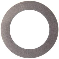 Made in USA - 0.005" Thick, 1/2" Inside x 3/4" OD, Round Shim - 7/16" Screw, Uncoated 316 Stainless Steel - Americas Industrial Supply