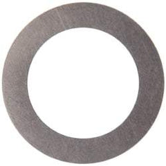 Made in USA - 0.005" Thick, 1/2" Inside x 3/4" OD, Round Shim - 7/16" Screw, Uncoated 316 Stainless Steel - Americas Industrial Supply
