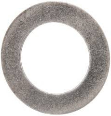 Made in USA - 0.016" Thick, 5/8" Inside x 1" OD, Round Shim - 9/16" Screw, Uncoated 316 Stainless Steel - Americas Industrial Supply