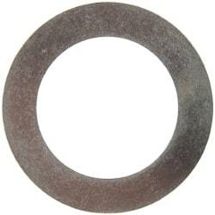 Made in USA - 0.01" Thick, 1" Inside x 1-1/2" OD, Round Shim - 7/8" Screw, Uncoated 316 Stainless Steel - Americas Industrial Supply