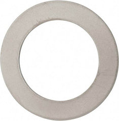 Made in USA - 0.03" Thick, 1" Inside x 1-1/2" OD, Round Shim - 7/8" Screw, Uncoated 316 Stainless Steel - Americas Industrial Supply