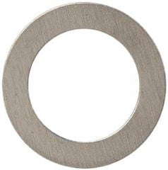 Made in USA - 0.005" Thick, 1/4" Inside x 3/8" OD, Shortening Shim - #12 Screw, Uncoated 300 Stainless Steel - Americas Industrial Supply