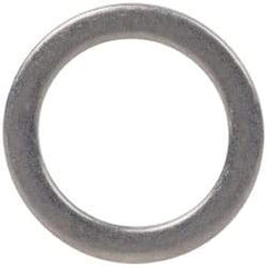 Made in USA - 0.032" Thick, 0.314" Inside x 7/16" OD, Shortening Shim - 1/4" Screw, Uncoated 300 Stainless Steel - Americas Industrial Supply