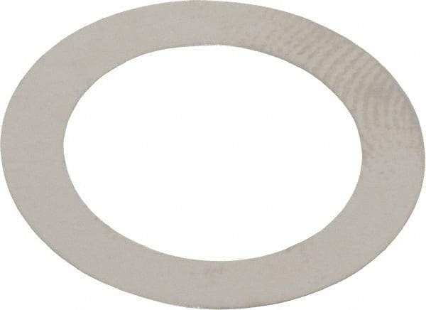 Made in USA - 0.1mm Thick, 14mm Inside x 20mm OD, Round Shim - 1/2" Screw, Uncoated 302/304 Stainless Steel - Americas Industrial Supply
