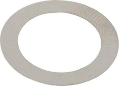 Made in USA - 0.1mm Thick, 14mm Inside x 20mm OD, Round Shim - 1/2" Screw, Uncoated 302/304 Stainless Steel - Americas Industrial Supply