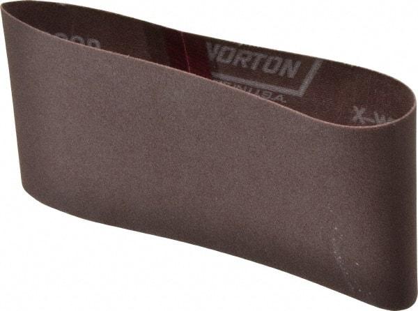 Norton - 3-1/2" Wide x 15-1/2" OAL, 150 Grit, Aluminum Oxide Abrasive Belt - Aluminum Oxide, Very Fine, Coated, Series R228 - Americas Industrial Supply
