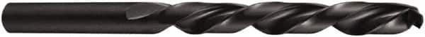 DORMER - 7.5mm 118° High Speed Steel Jobber Drill - Oxide Finish, Left Hand Cut, Spiral Flute, Straight Shank, 109mm OAL - Americas Industrial Supply