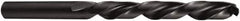 DORMER - 7.5mm 118° High Speed Steel Jobber Drill - Oxide Finish, Left Hand Cut, Spiral Flute, Straight Shank, 109mm OAL - Americas Industrial Supply