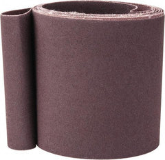 Norton - 4" Wide x 132" OAL, 120 Grit, Aluminum Oxide Abrasive Belt - Aluminum Oxide, Fine, Coated, X Weighted Cloth Backing, Series R228 - Americas Industrial Supply