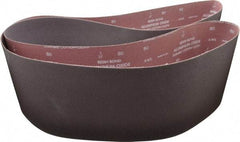 Norton - 8" Wide x 107" OAL, 80 Grit, Aluminum Oxide Abrasive Belt - Aluminum Oxide, Medium, Coated, X Weighted Cloth Backing, Series R228 - Americas Industrial Supply