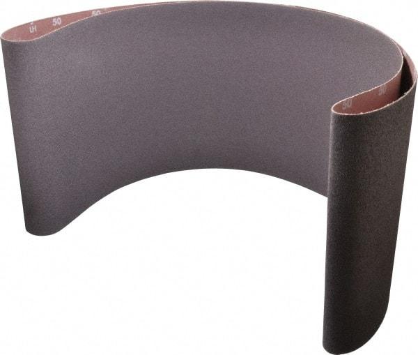 Norton - 10" Wide x 70-1/2" OAL, 50 Grit, Aluminum Oxide Abrasive Belt - Aluminum Oxide, Coarse, Coated, X Weighted Cloth Backing, Series R228 - Americas Industrial Supply