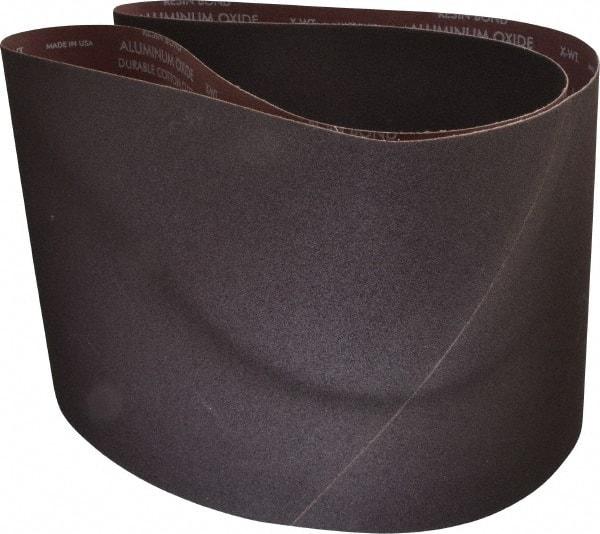 Norton - 10" Wide x 70-1/2" OAL, 80 Grit, Aluminum Oxide Abrasive Belt - Aluminum Oxide, Medium, Coated, X Weighted Cloth Backing, Series R228 - Americas Industrial Supply