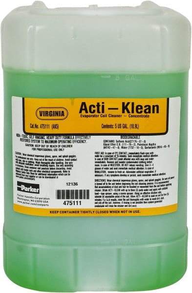 Parker - 5 Gal HVAC Coil Cleaner - For Evaporator Coils & Drain Pans - Americas Industrial Supply