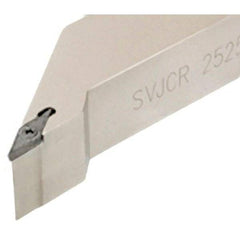 Iscar - SVJC, Right Hand Cut, 93° Lead Angle, 20mm Shank Height x 20mm Shank Width, Neutral Rake Indexable Turning Toolholder - 125mm OAL, VC.T Insert Compatibility, Series Isoturn - Americas Industrial Supply