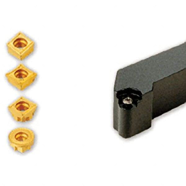 Iscar - SUXC, Left Hand Cut, 16mm Shank Height x 16mm Shank Width, Neutral Rake Indexable Turning Toolholder - 100mm OAL, C/QC95MT 1005.., RC90MT 1205.., SC45MT 1005.. Insert Compatibility, Series ChamTurn - Americas Industrial Supply