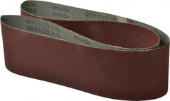 Tru-Maxx - 4" Wide x 54" OAL, 150 Grit, Aluminum Oxide Abrasive Belt - Aluminum Oxide, Very Fine, Coated, X Weighted Cloth Backing - Americas Industrial Supply