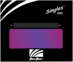 ArcOne - 5-1/4" Wide x 4-1/2" High, Lens Shade 9, Auto-Darkening Lens - 0.2" Thick, Green, Horizontal Mount - Americas Industrial Supply