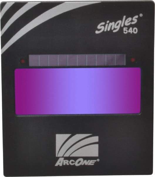 ArcOne - 4-1/2" Wide x 5-1/4" High, Lens Shade 10, Auto-Darkening Lens - 0.2" Thick, Green, Vertical Mount - Americas Industrial Supply