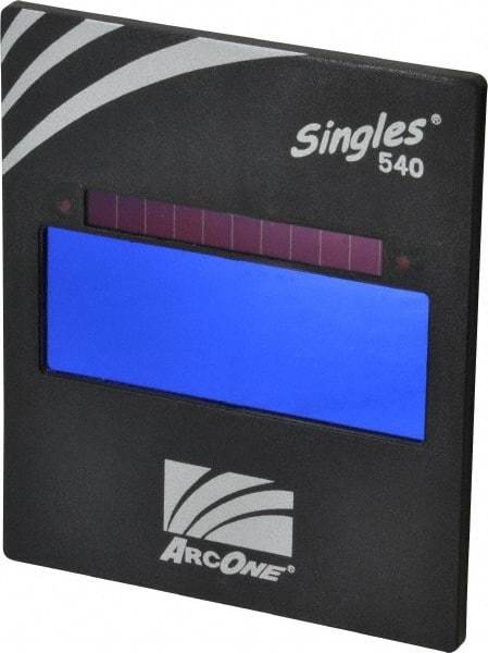 ArcOne - 4-1/2" Wide x 5-1/4" High, Lens Shade 11, Auto-Darkening Lens - 0.2" Thick, Green, Vertical Mount - Americas Industrial Supply