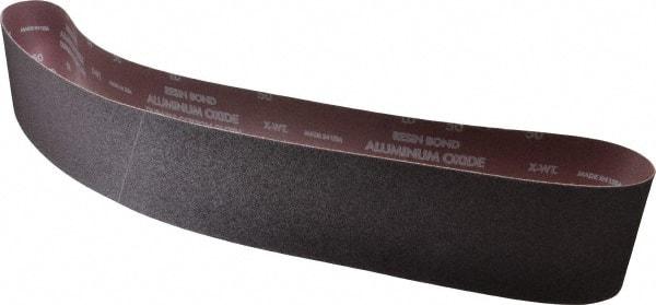 Norton - 4" Wide x 54" OAL, 50 Grit, Aluminum Oxide Abrasive Belt - Aluminum Oxide, Coarse, Coated, X Weighted Cloth Backing, Series R228 - Americas Industrial Supply