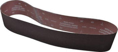 Norton - 4" Wide x 54" OAL, 80 Grit, Aluminum Oxide Abrasive Belt - Aluminum Oxide, Medium, Coated, X Weighted Cloth Backing, Series R228 - Americas Industrial Supply