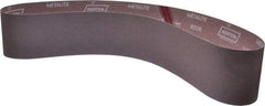 Norton - 4" Wide x 54" OAL, 120 Grit, Aluminum Oxide Abrasive Belt - Aluminum Oxide, Fine, Coated, X Weighted Cloth Backing, Series R228 - Americas Industrial Supply