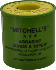 Made in USA - 0.05" Wide, 150 Grit Aluminum Oxide Abrasive Cord - 50' Long, Very Fine Grade - Americas Industrial Supply